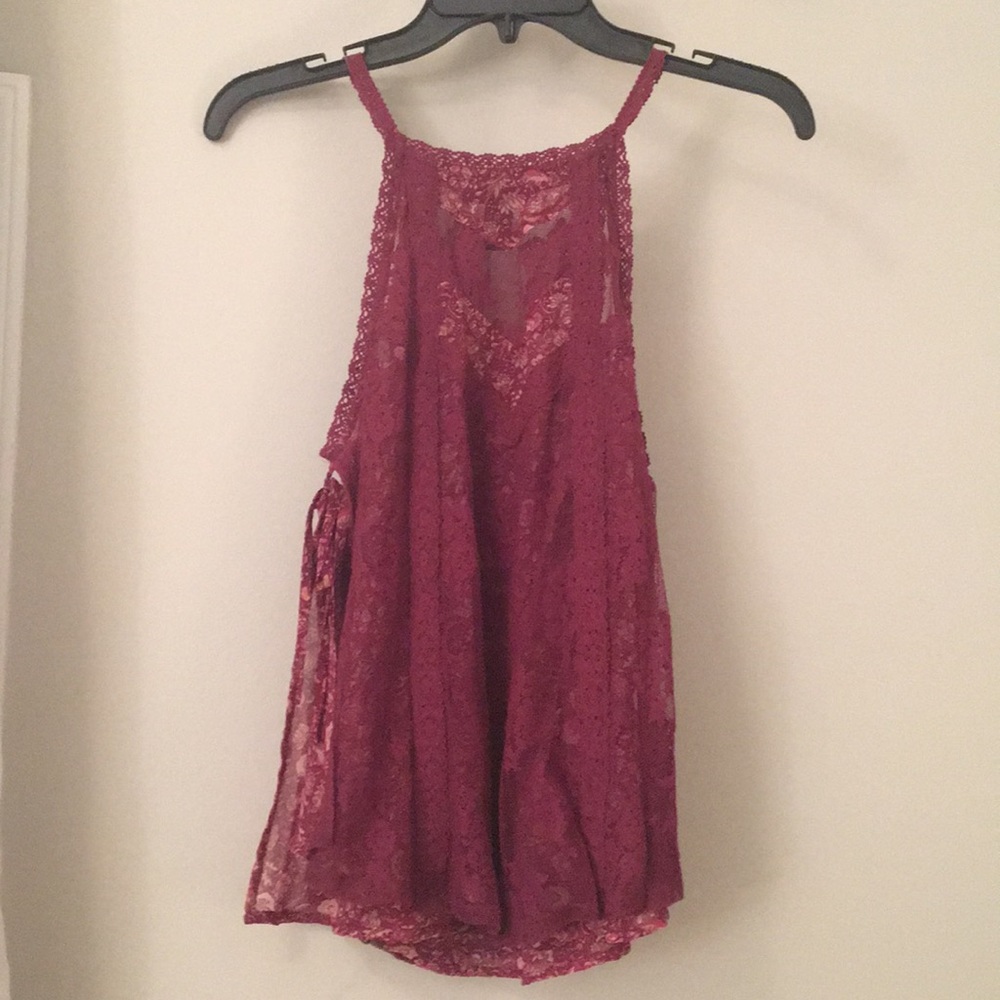Forever 21 high neck lace tank